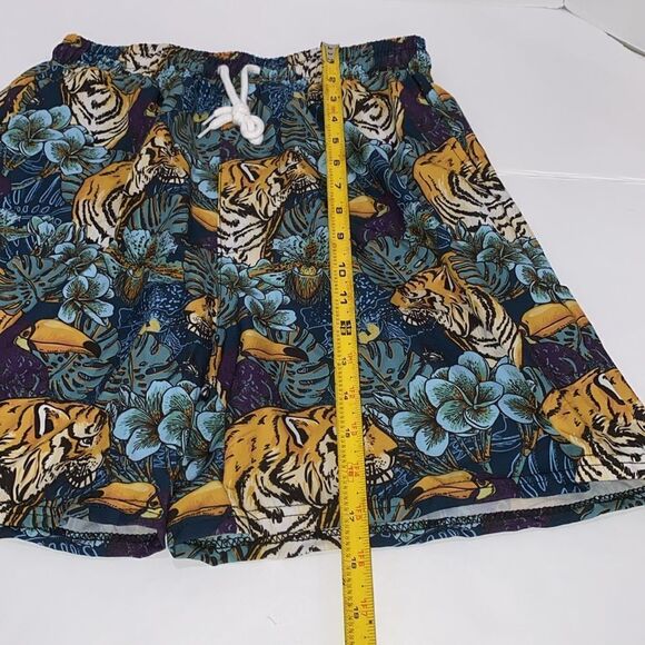 Tunevuse Men's Tropical Tigers And Toucans Button Down Shirt And Shorts Size S - Picture 14 of 15